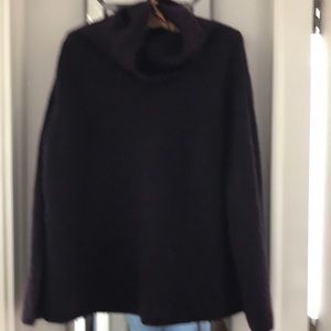 EILEEN FISHER merino/mohair cowl sweater Small